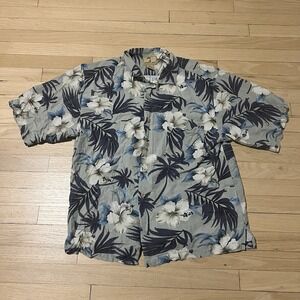 Vintage Jamaica Jaxx Shirt‎ Mens Large Silk Soprano Style Hawaiian Relax Beach